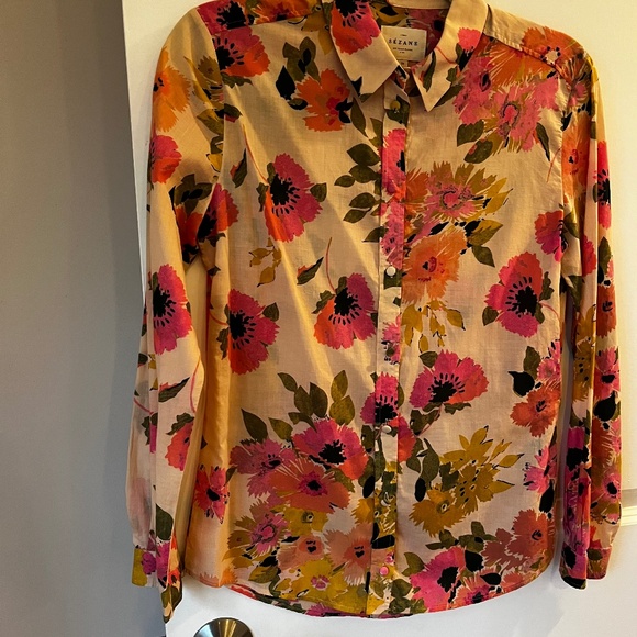 Sezane Floral Ann shirt, Size 34, US Size 2 - Picture 2 of 9